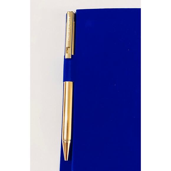 Cynthia Rowley Notebook and Pen Set Blue Velvet - Picture 3 of 3